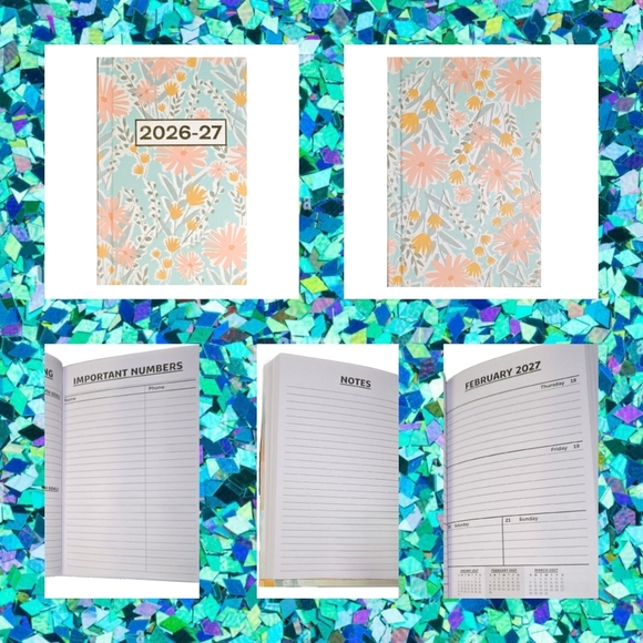 Hard Cover Weekly 2 Year Pocket/Purse/Briefcase Planners 2025-26 (price per ea) - Picture 5 of 6